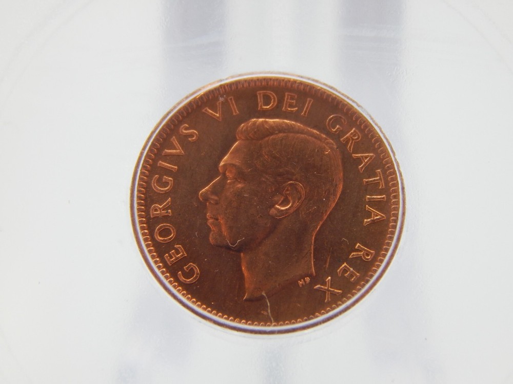 1952 CANADA MS65 RD ICG GRADED Canadian 1 CENT (BT558)