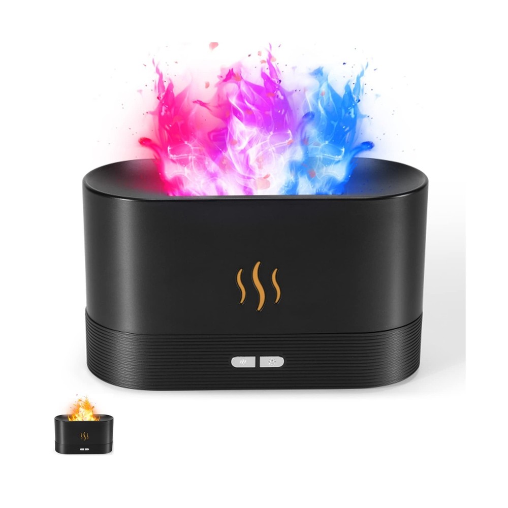 Colorful Flame Air Aroma Diffuser Humidifier, Upgraded 7 Flame Colo... Fast Ship