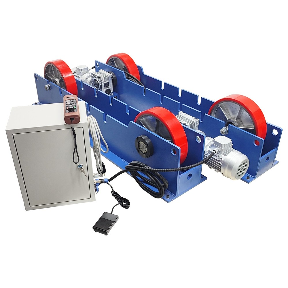220V 3T Dual Motor Drive Remote Control Adjustable Welding Turning Roller Table