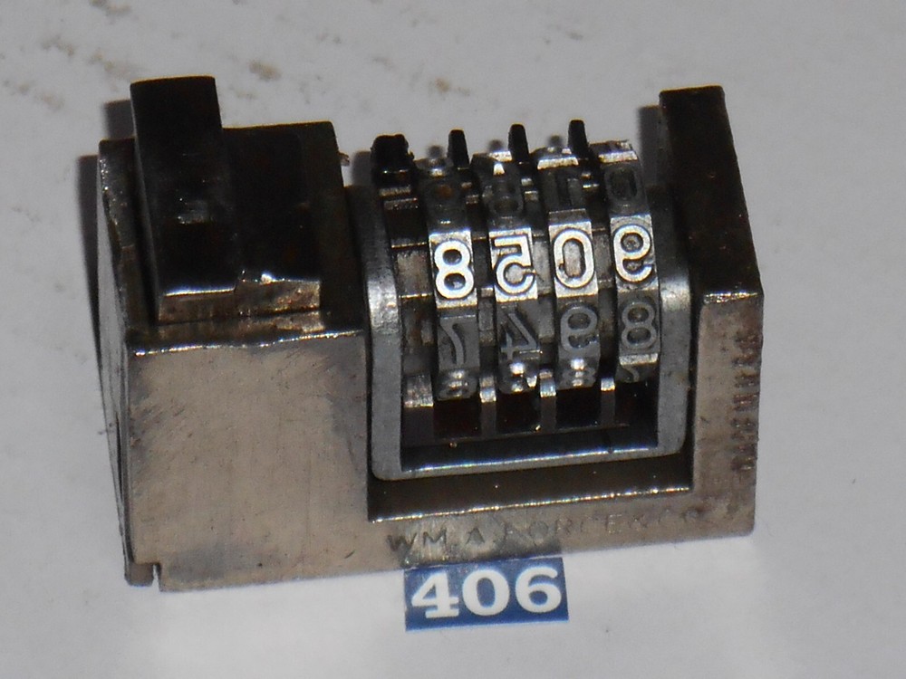 WMA | REVERSE letterpress numbering machine | 406
