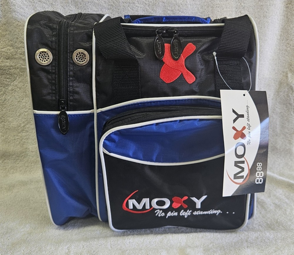 Moxy Deluxe Single Tote Bowling Bag Blue