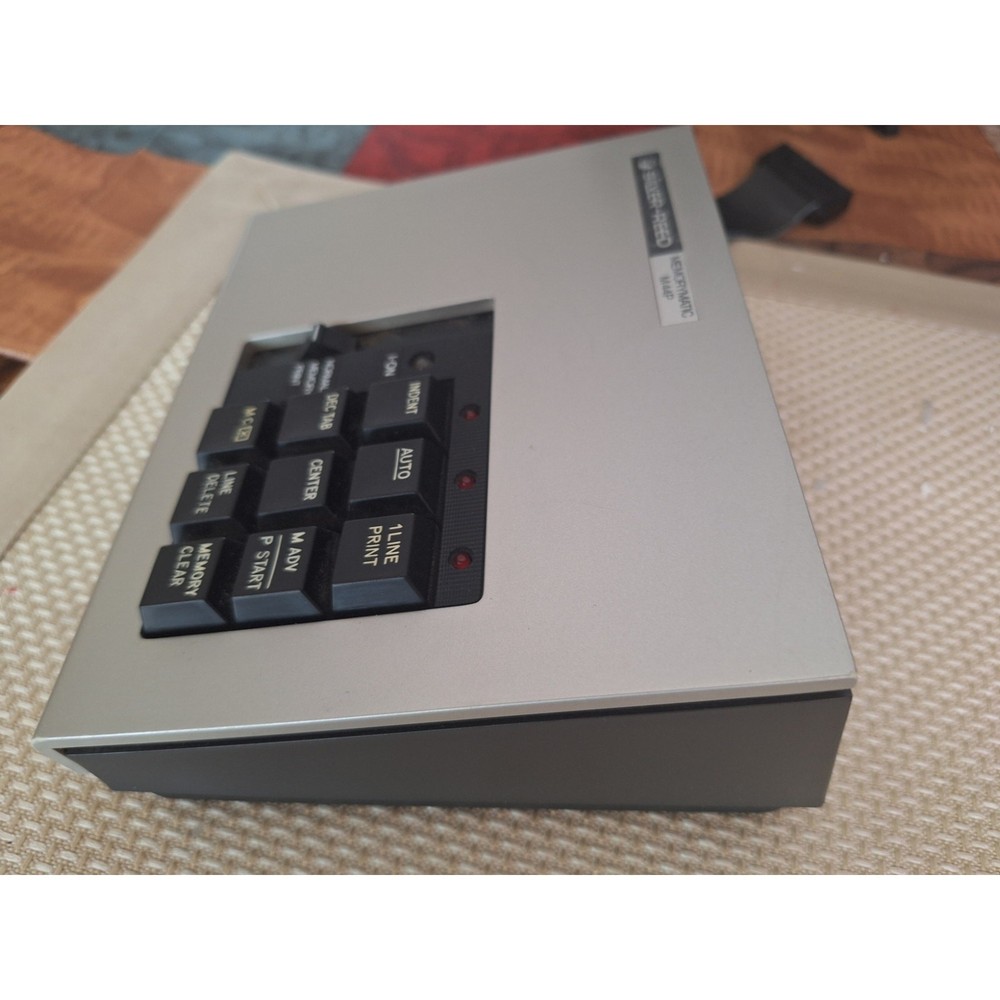 Silver Reed Memorymatic M44P Typewriter/ Word Processor Control Panel - Works.