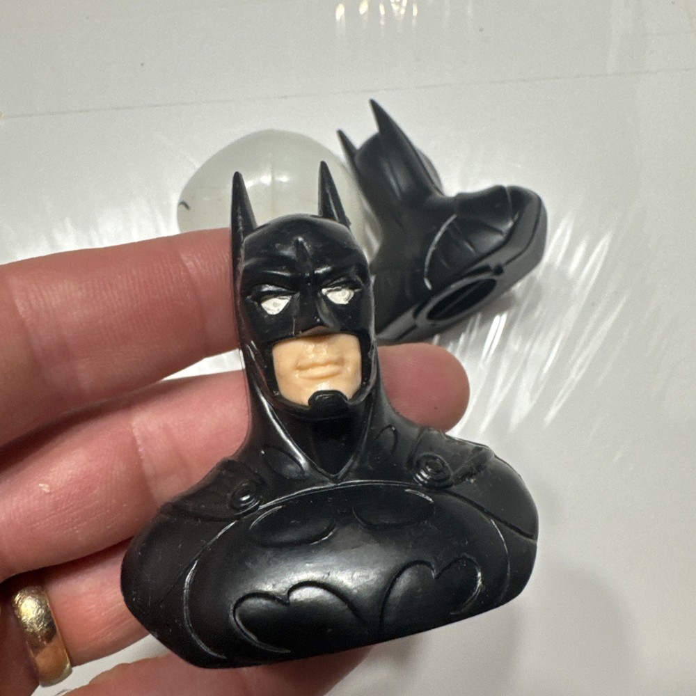 Lot 5 BATMAN Vintage Candy Head Container Batman Riddler Casper Ghost Bx2