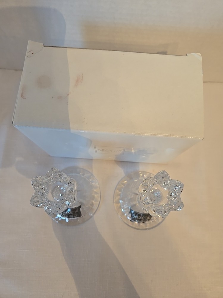 Mikasa Spring Ritual Candlesticks New In Box