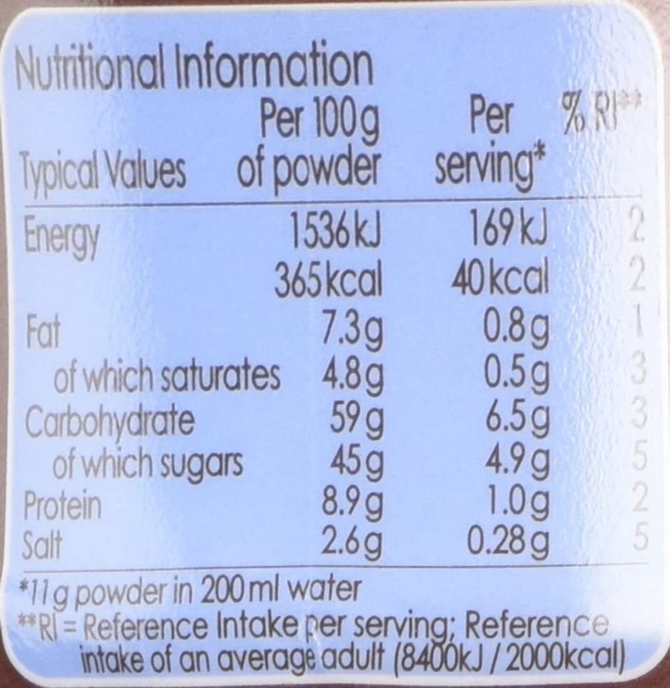 Options Instant Belgium Chocolate 220 g