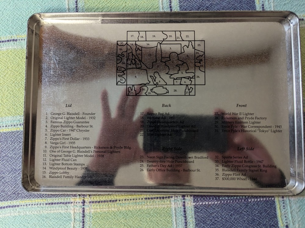 ZIPPO LIGHTER COLLECTABLE VINTAGE TIN