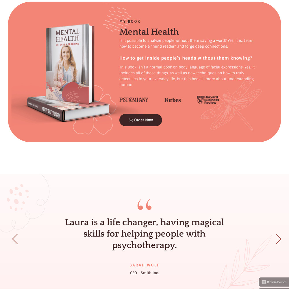 Therapist Website Design with Free VPS Web Hosting and Installation