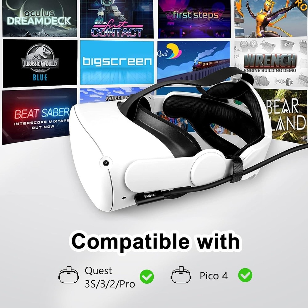 20FT USB Type C Link Cable for Quest & Pico VR - Low Latency Performance