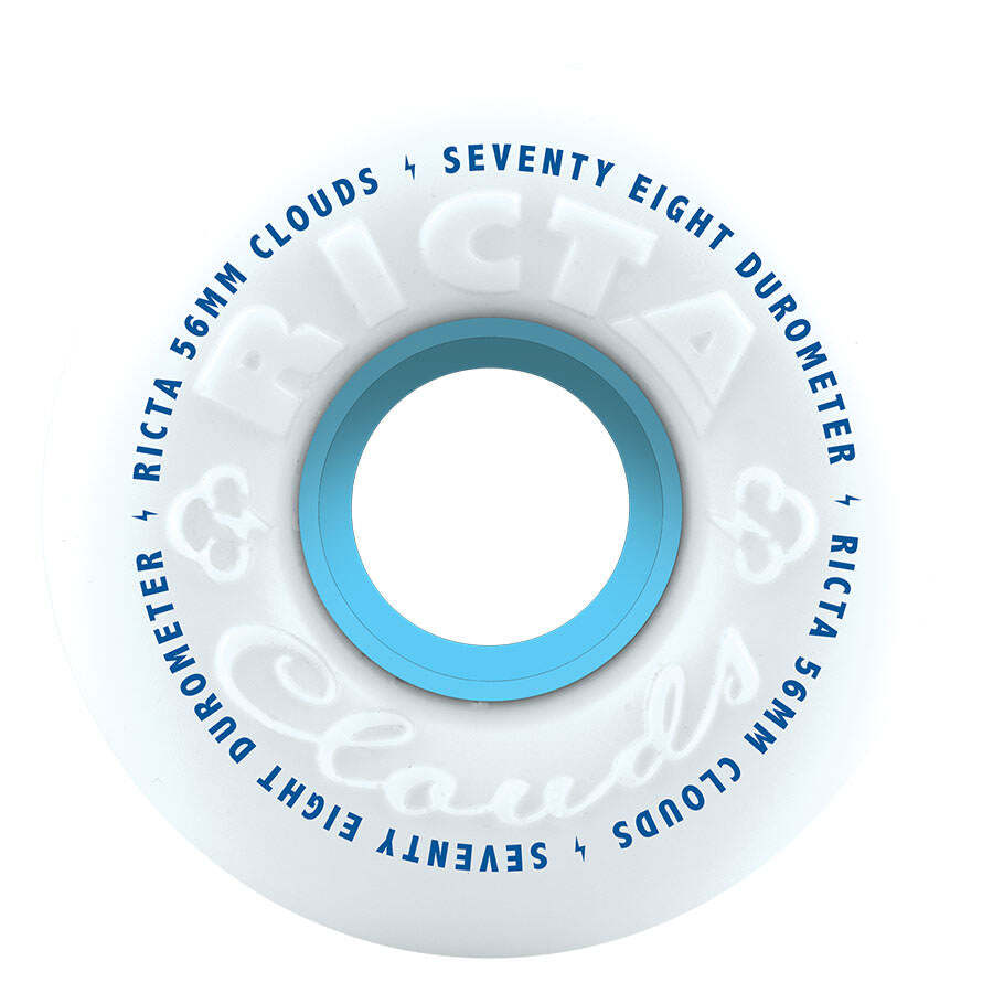 Ricta Clouds Wheels, White/Blue, 56mm/78a