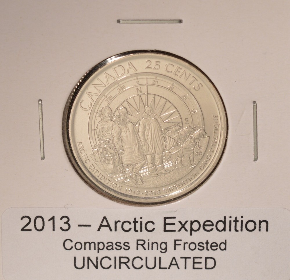2013 Canada Arctic Expedition 4 Coin Quarters 25 Cent Set - UNCIRCULATED