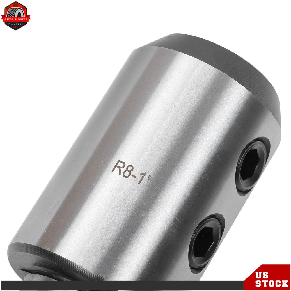 Precision 4Pcs 3/8" 1/2" 3/4" 1" R8 End Mill Tool Holder Set for Milling Machine