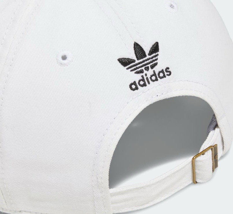 Women adidas relaxed strap back hat White