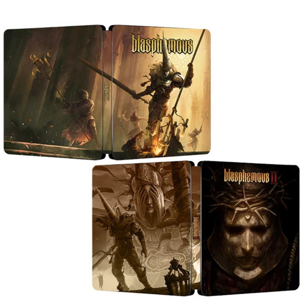 Limited Edition Blasphemous 1 &2 Bundle 2X Steelbook Case Custom Made