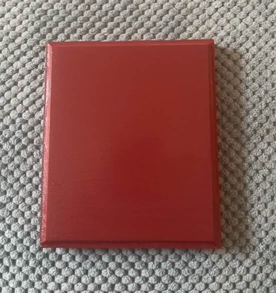 Rectangle    4 X 6 Cedar Stained Pine Plaque  with Wall hanger