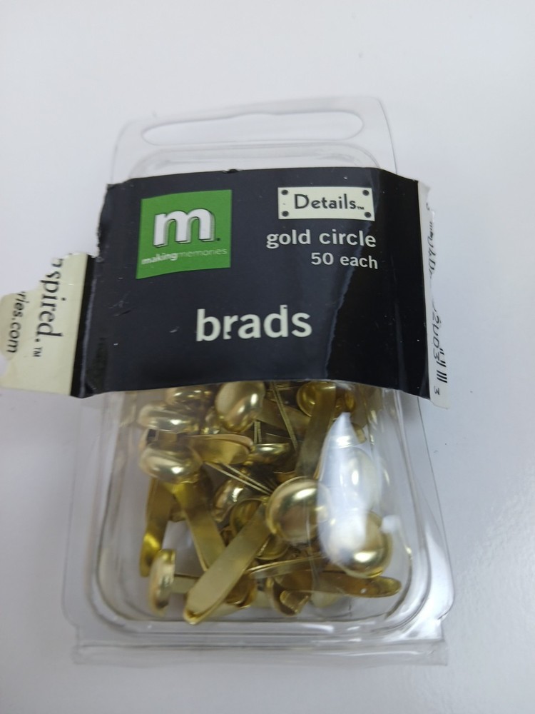 Mixed Lot Of Decorative Scrapbooking Brads Assorted