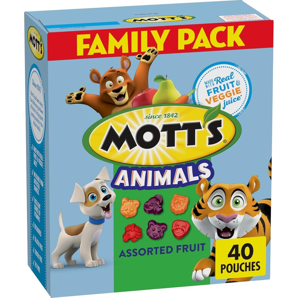 Mott's Assorted Fruit Snacks - 40 Count, Gluten Free