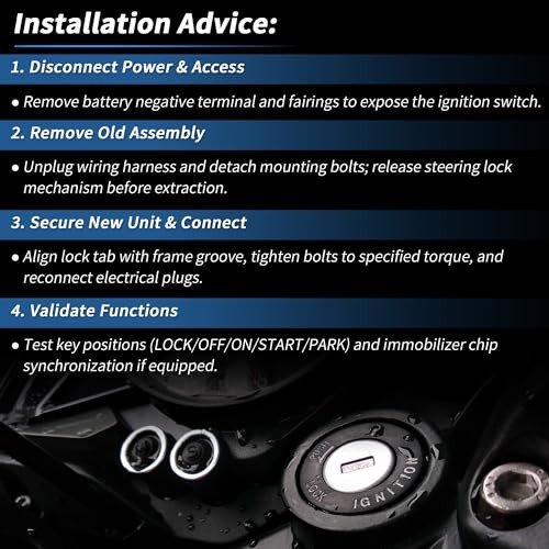 Ignition Key Switch Ignition Switch Lock Set No.710003847 for Can-Am Commander