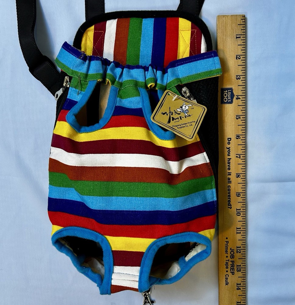 NWT Multicolor Pet Carrier Backpack for Small Cats and dogs / Size medium