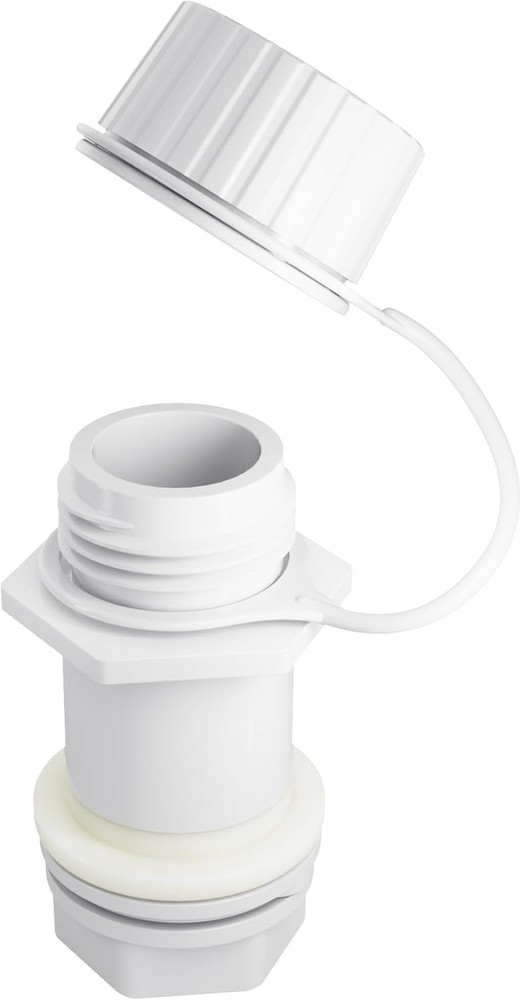 Threaded Drain Plug with Plastic Tethered Cap for CoolerCompatible with Igloo 5
