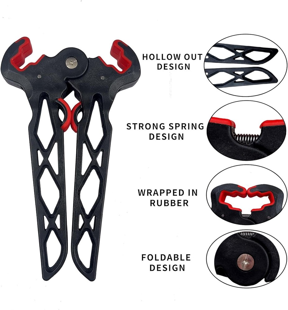 Archery Bow Stand Folding Compound Stands Jack Limbs Clamp Black