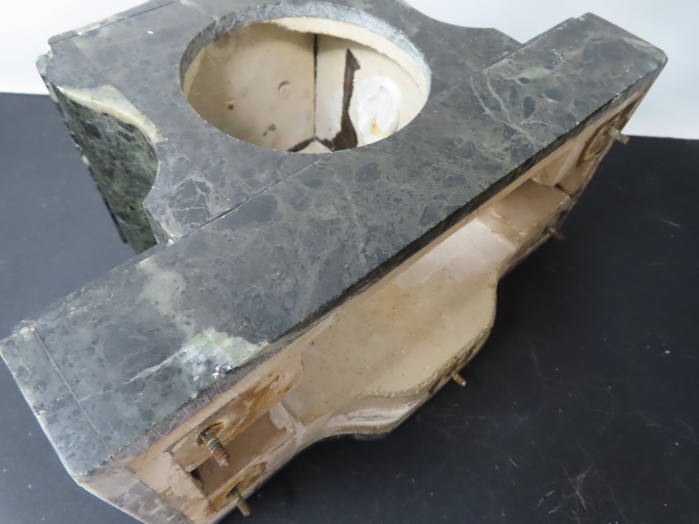 1930s Art Deco Marble Clock Case