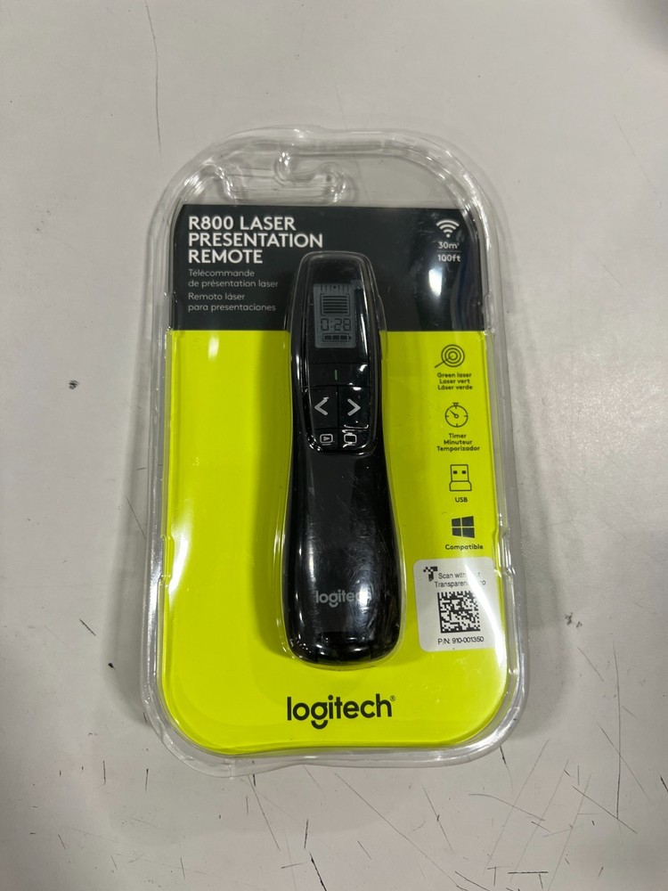 Logitech R800 Laser Presentation Remote Control - Black