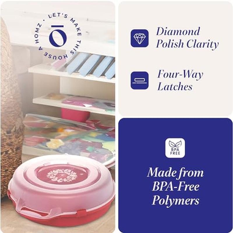 Wreath Storage Box 3 Pack Holiday Organizer Sturdy Plastic Stackable Container