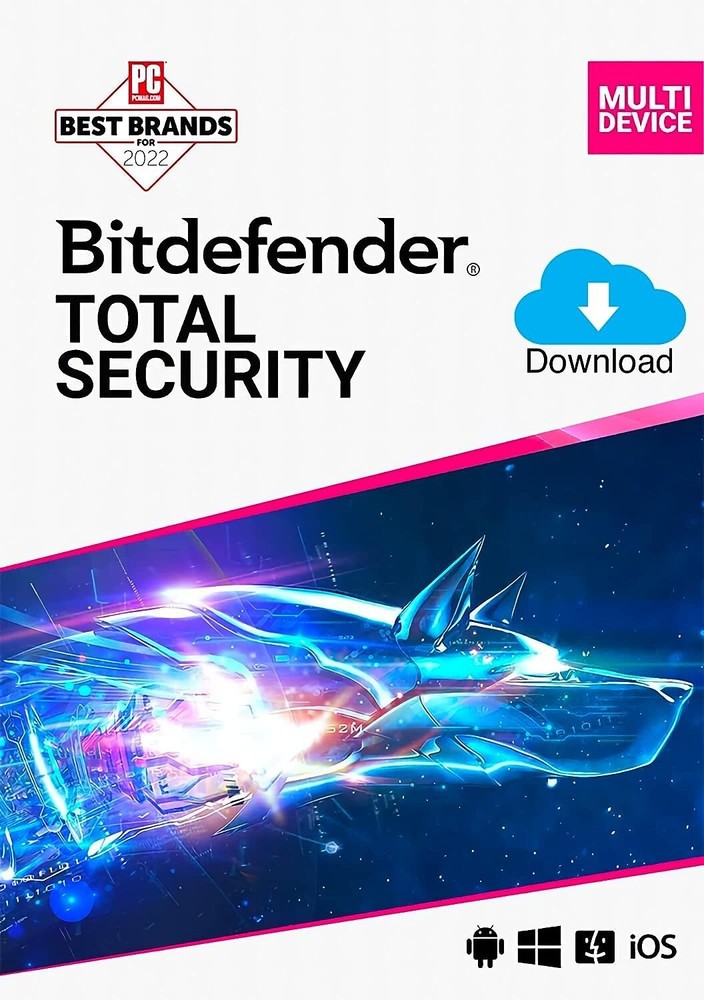 Bitdefender Total Security 2024 - 3 Device 1 Yr Win Mac iOS Android Same Day Key