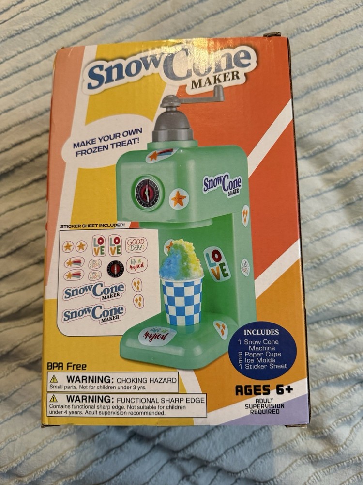 Retro Snow Cone Maker New In Box