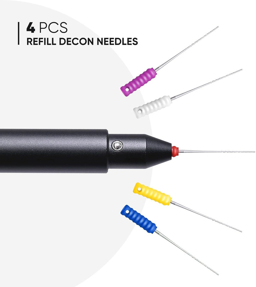 PPF Decon Needle with Extra 4Pcs Stainless Steel Micro-Barbed Needle Removal Too