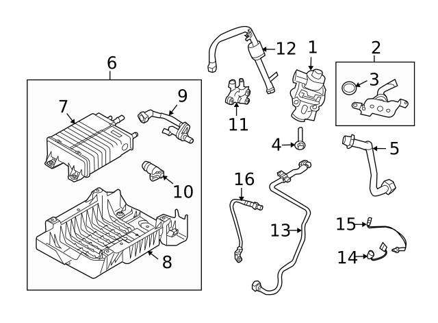 Genuine Oxygen Sensor BE5Z-9G444-A