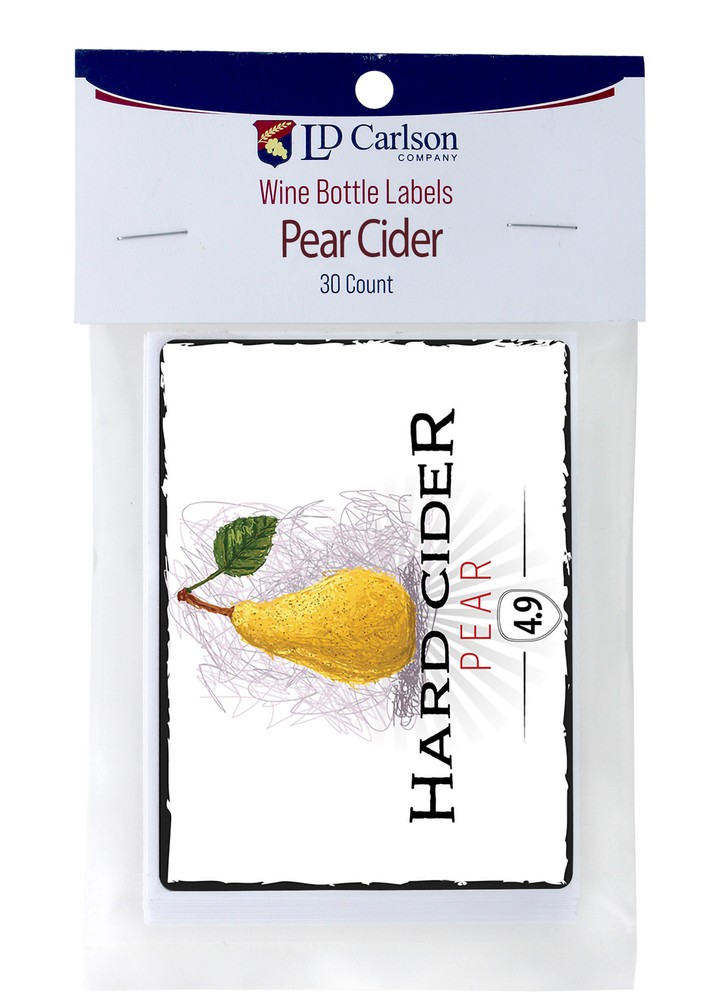 Pear Cider Wine Bottle Labels 30/Pack Mist Collection