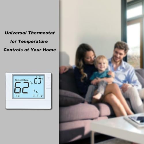 Non-Programmable Thermostat for Conventional Single-Stage Systems, 1 White
