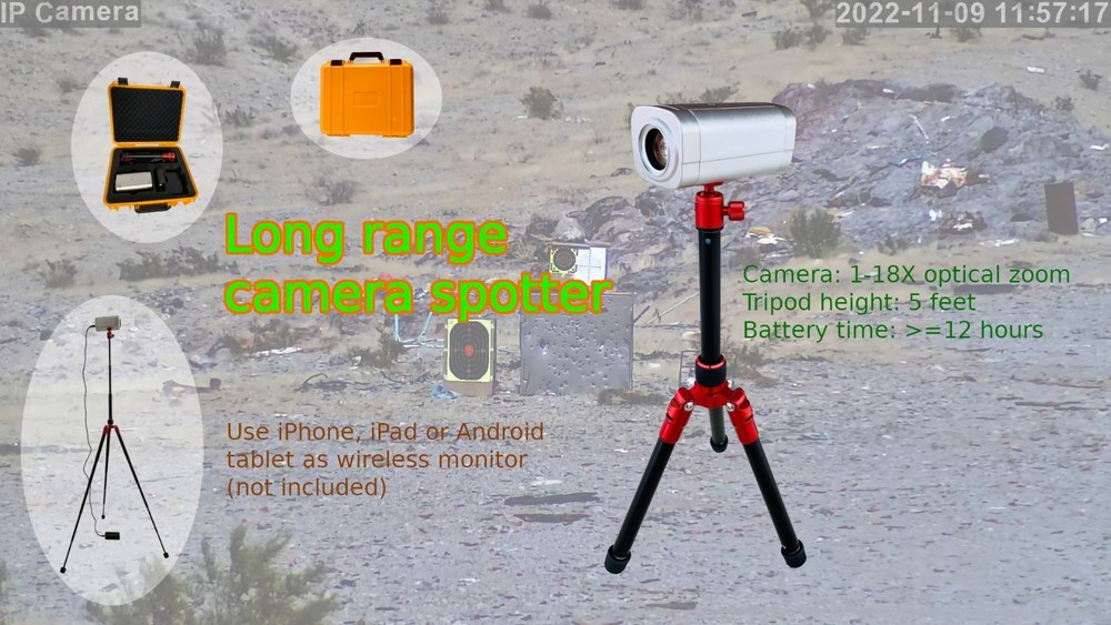 WIRELESS 18X ZOOMABLE DIGITAL CAMERA SNIPER SPOTTER