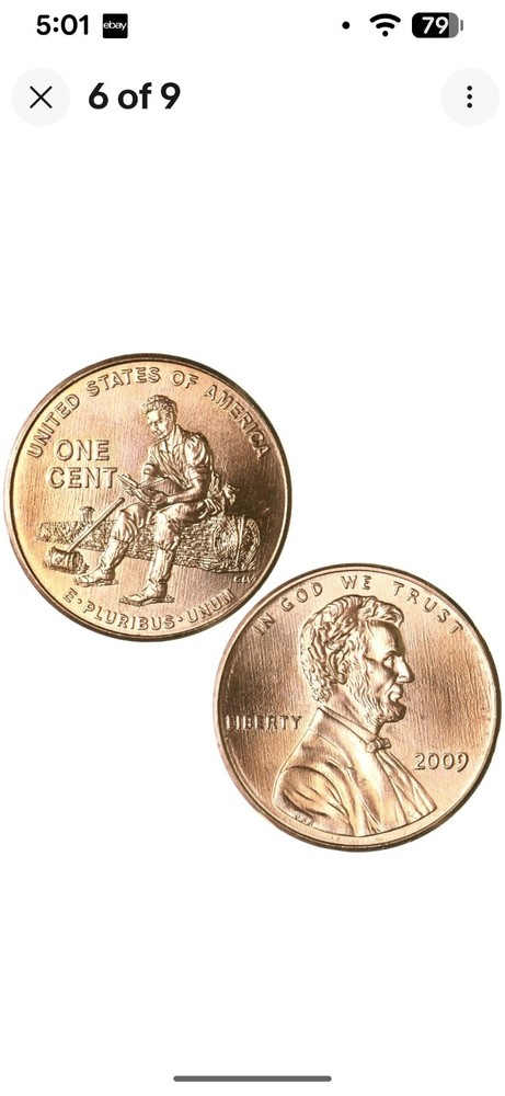 Complete 2009 P & D Bicentennial BU Lincoln Cent set 8 coins