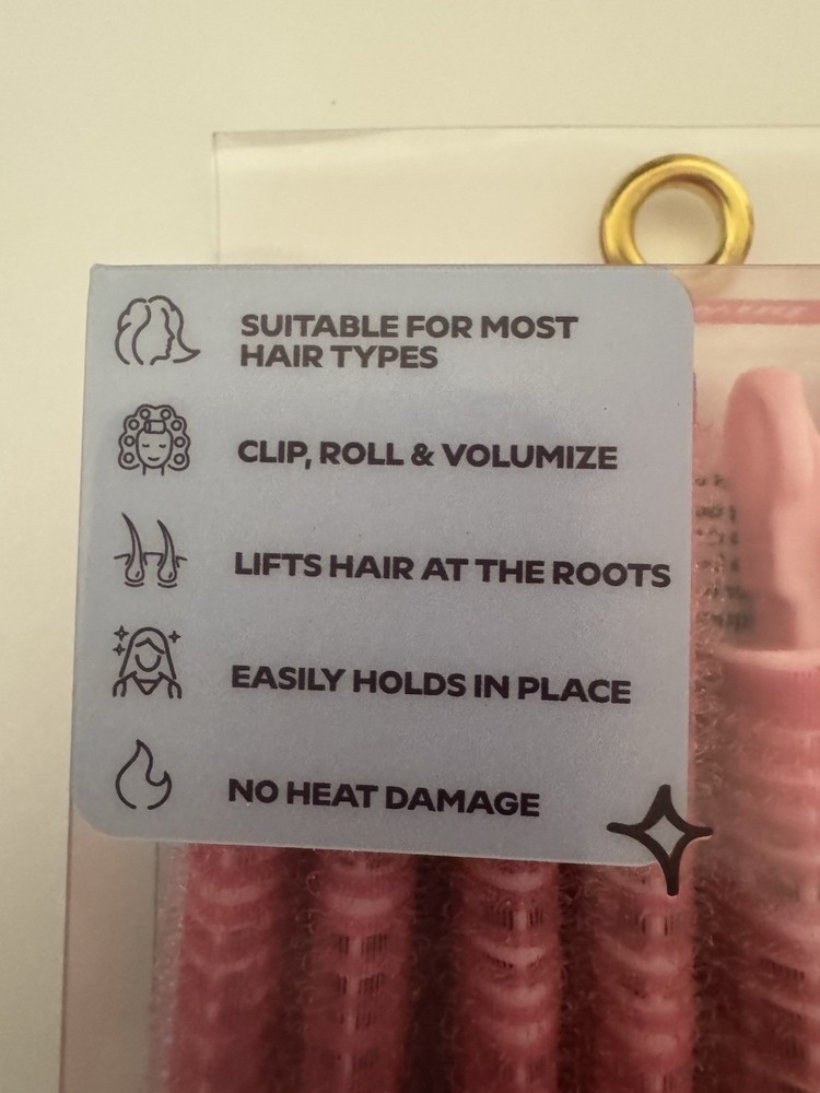 Hair Roller Clips Volumizing 4 Pack No Heat Damage for adding Volume