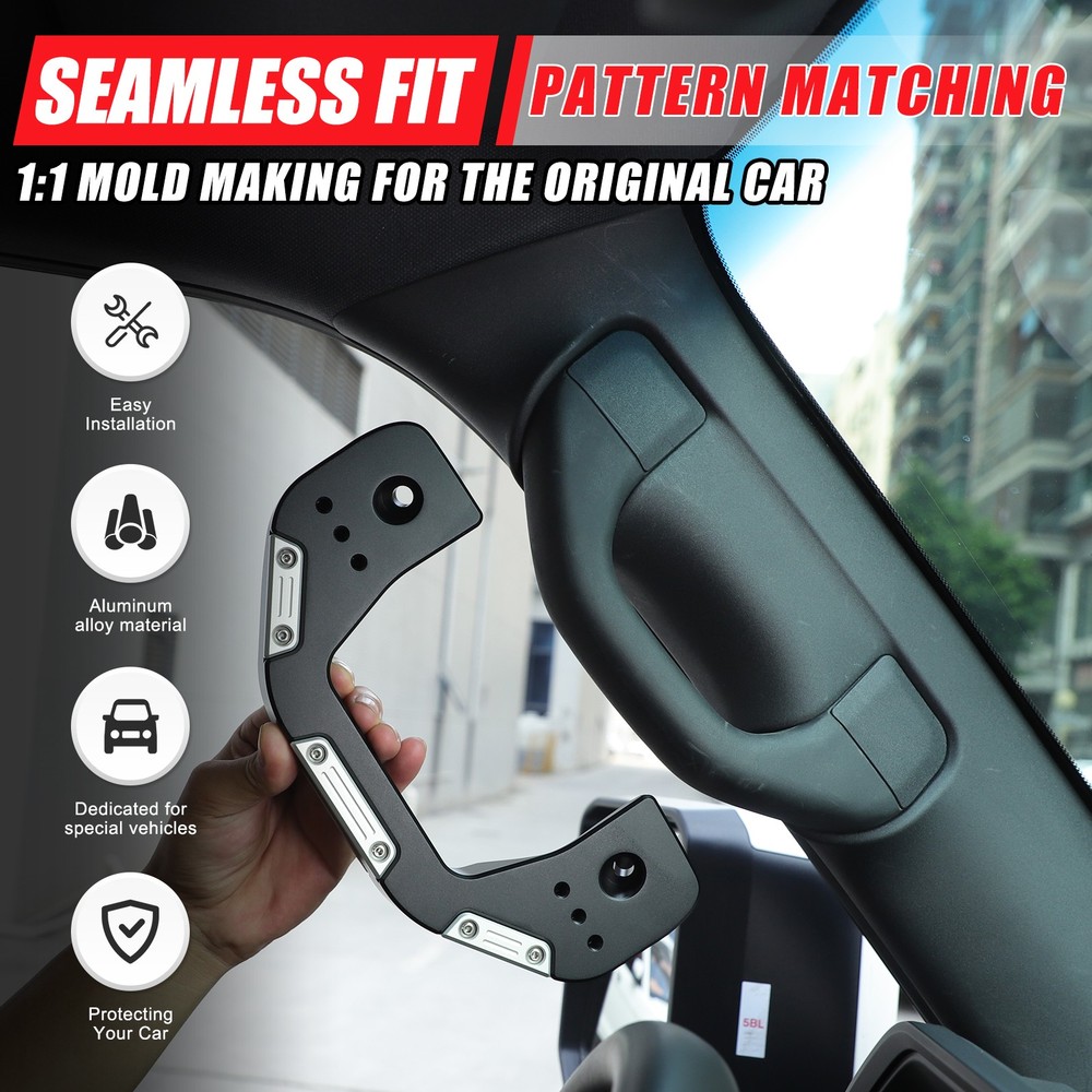 Black Pull Grab Handle A Pillar Windshield Trade For Land Cruiser LC250 2024+