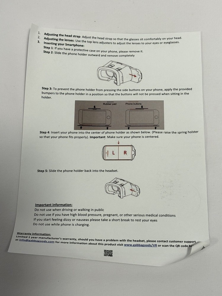 Virtual Reality Headset by Gabba Goods