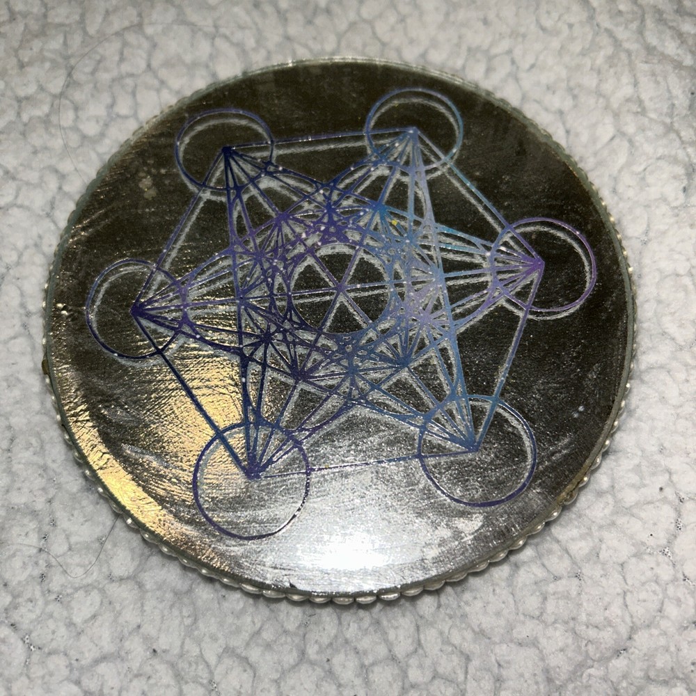 5.1” Candle Silver Circular Round Stand