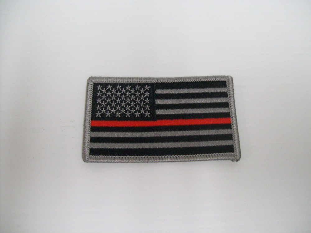 American Flag Red Line Patch