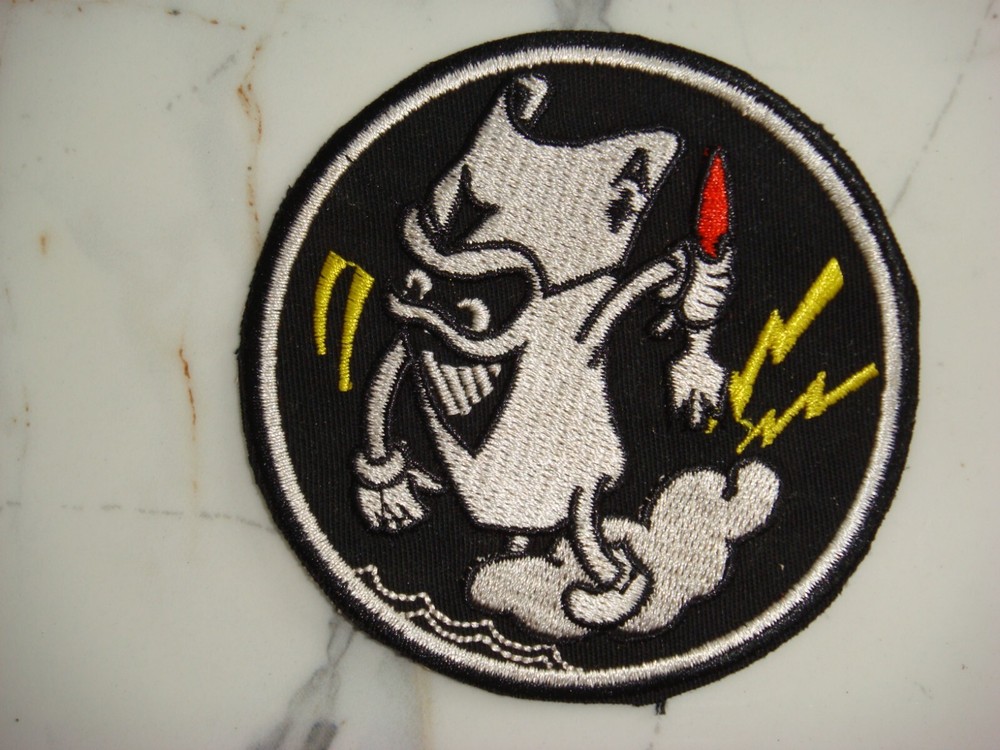 US NAVY FIGHTER SQUADRON VF- 41 BLACK DEVIL VIETNAM WAR PATCH