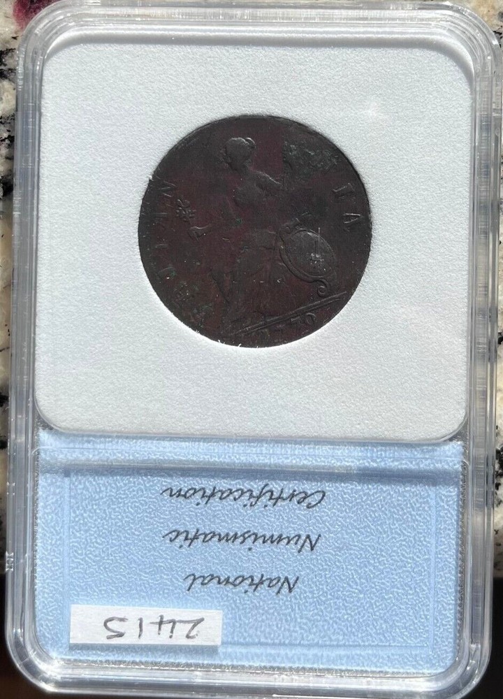 1770 King George III HalfPenny
