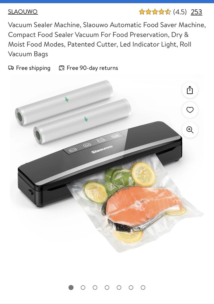 Vacuum Food Sealer Machine Automatic Detachable Design LED Indicator Light