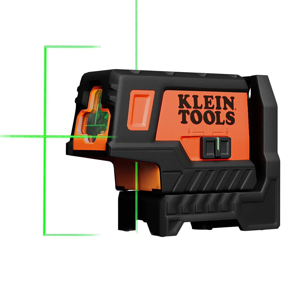 Klein Tools Compact Green Cross-Line Laser Level With Plumb Spot