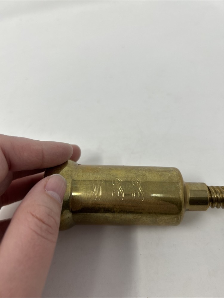 Vintage Italian Solid Brass Corkscrew Wine Bottle Opener