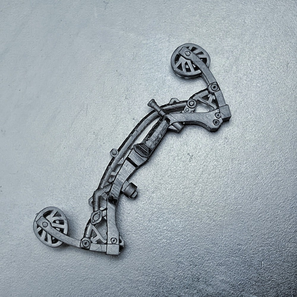 Tactical Compound Bow for Small Figures, 3D Printed Survival Gear, Custom Kit