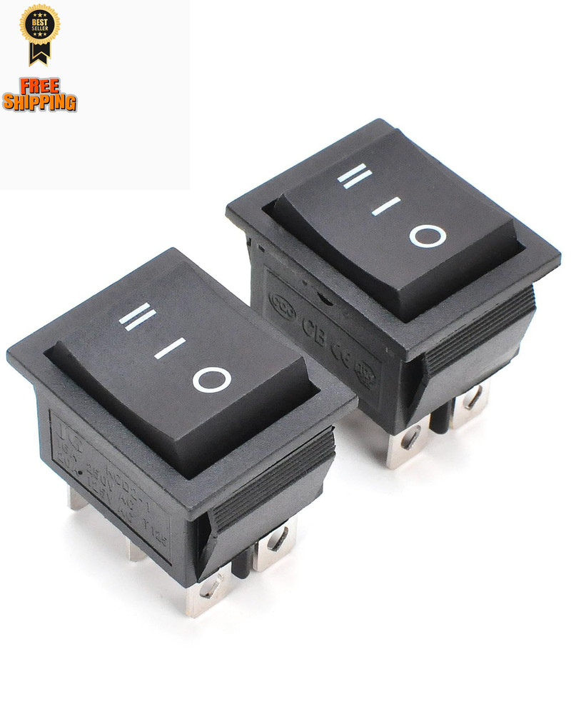 （2-Pack for Compatible Start On Off Switch Harbor Freight Predator Black