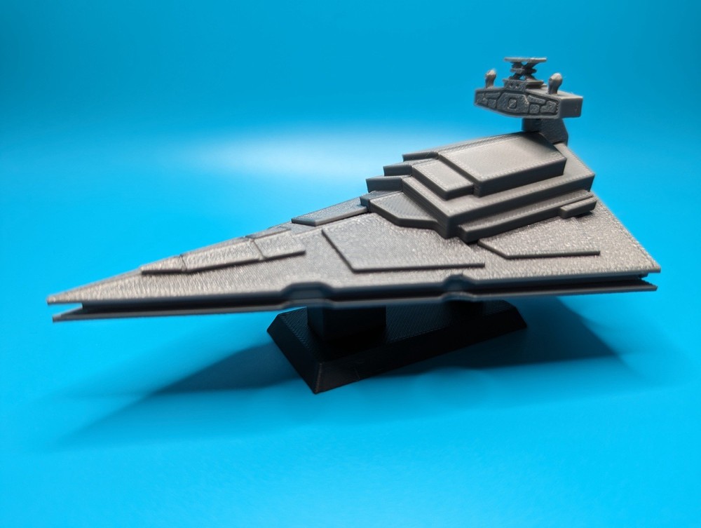 Imperial Destroyer Unassembled Kit Gray Plastic Model