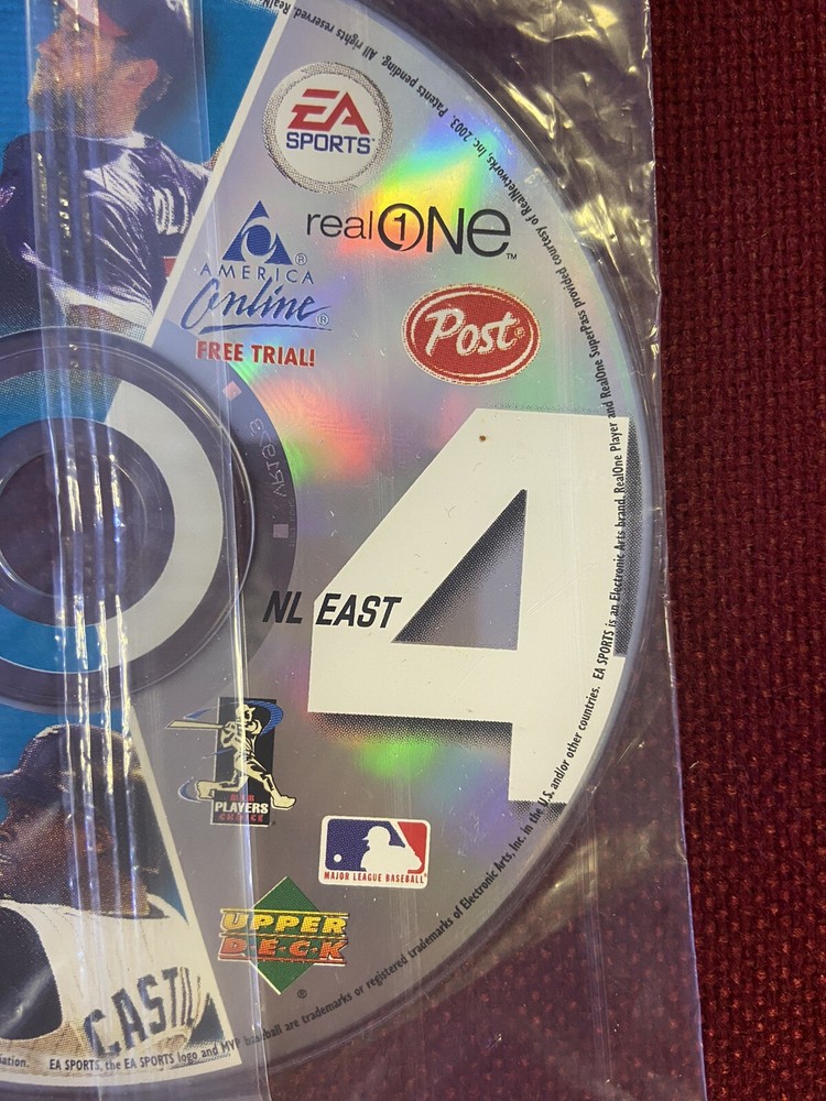 2003 Post Cereal MLB Baseball NL East Upper Deck Virtual Cards & Game Disc 4