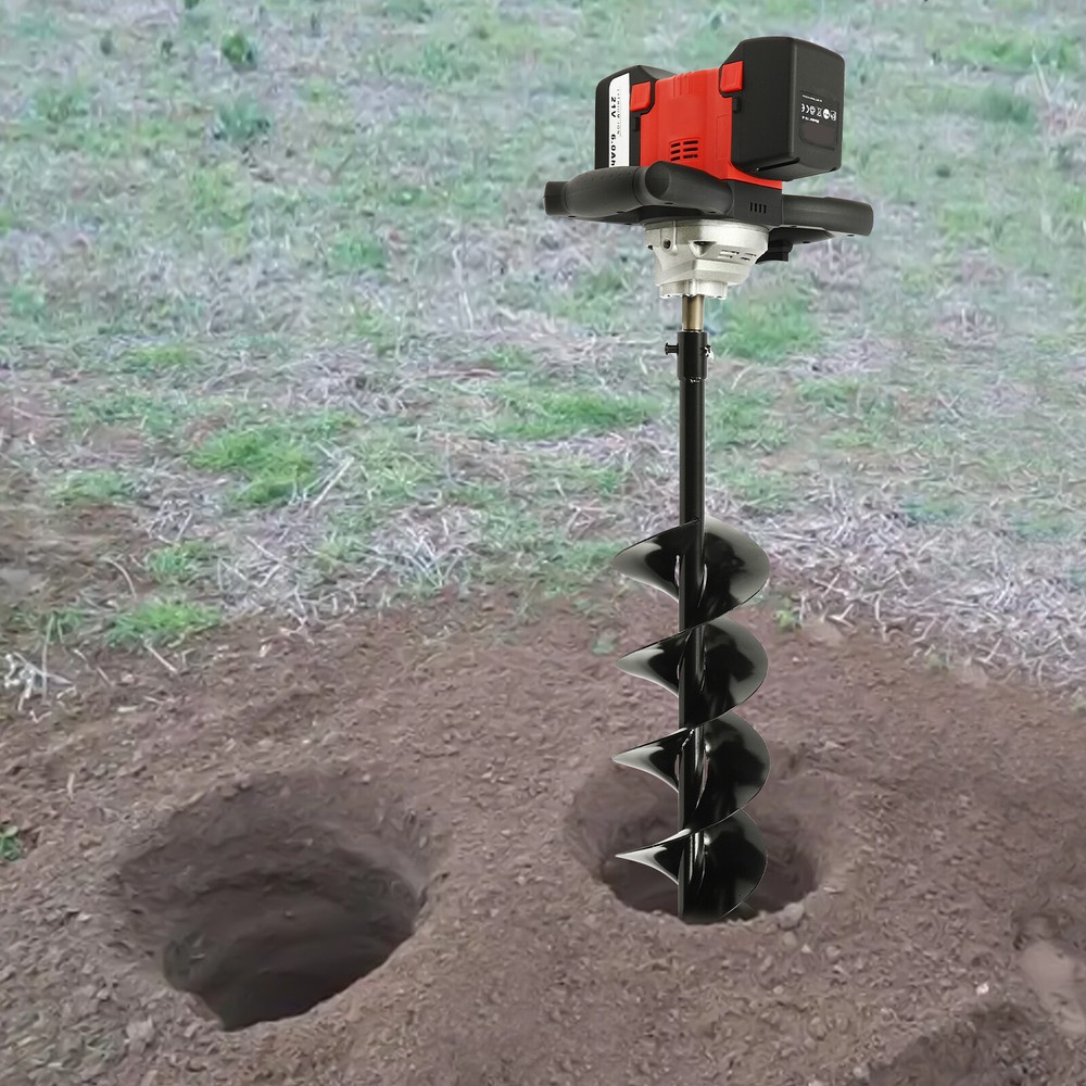 2000W POST HOLE DIGGER ELECTRIC DIGGER FLOOR EARTH AUGER DRILLING MACHINE & BIT